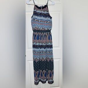 Enfocus Studio Petite Women Multicolor Bohemian Paisley Patterned Dress. Size 8P